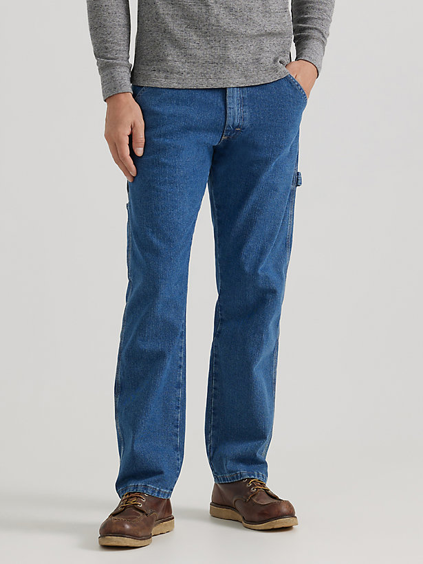 Wrangler® Men's Five Star Premium Carpenter Jean in Mid Indigo