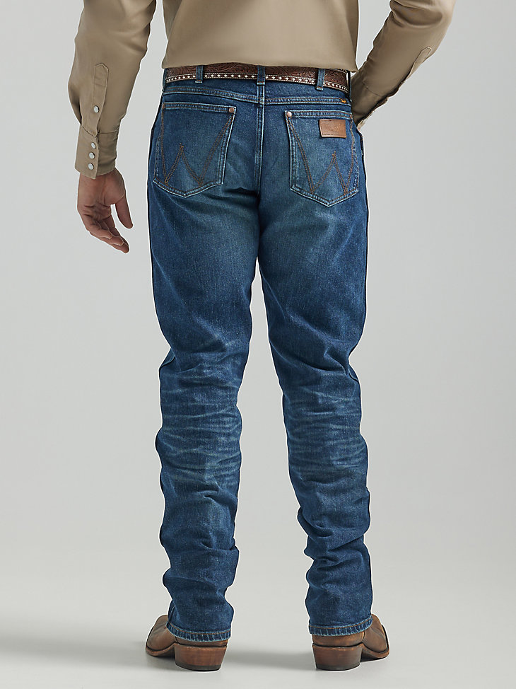 The Wrangler Retro® Premium Jean: Men's Slim Straight in Blue Dasher alternative view 2