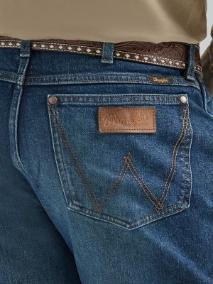 Wrangler Retro Men's Merriam Dark Wash Stretch Slim Bootcut Jeans