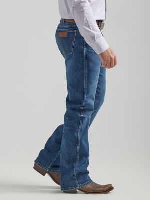 Men's Wrangler Retro Slim Fit Bootcut Jean in Friesian – Pard's Western  Shop Inc.