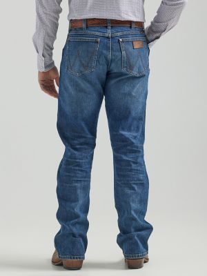 Wrangler Men's Big & Tall Retro Slim Fit Boot Cut Jean Greeley 36W x 38L  for sale online