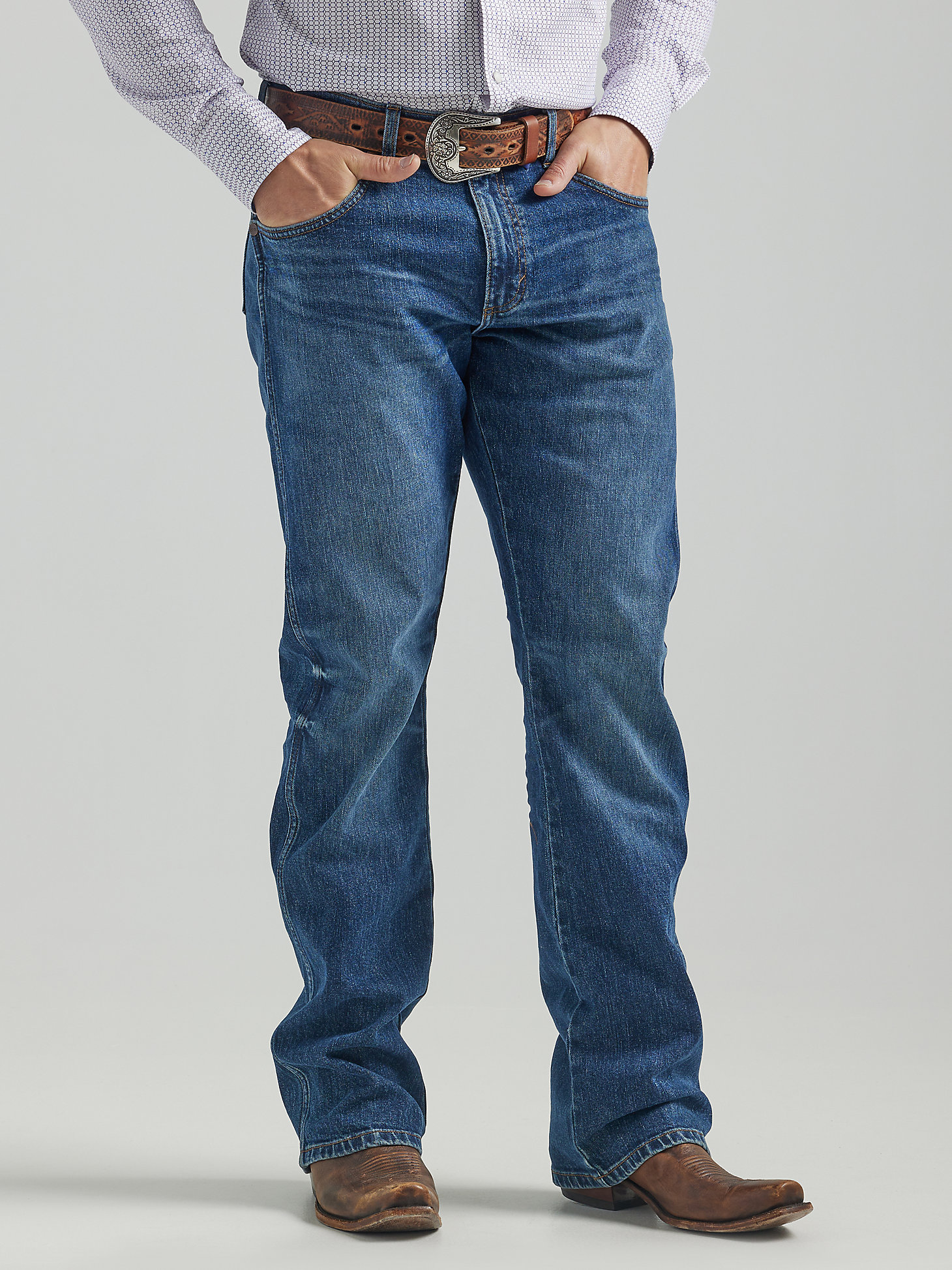 The Wrangler Retro® Premium Jean: Men's Slim Boot in Wild West main view