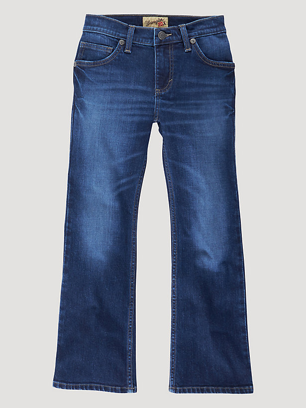Boy's Wrangler® 20X® No. 42 Vintage Bootcut Slim Fit Jean (4-20) in Valley Bluff