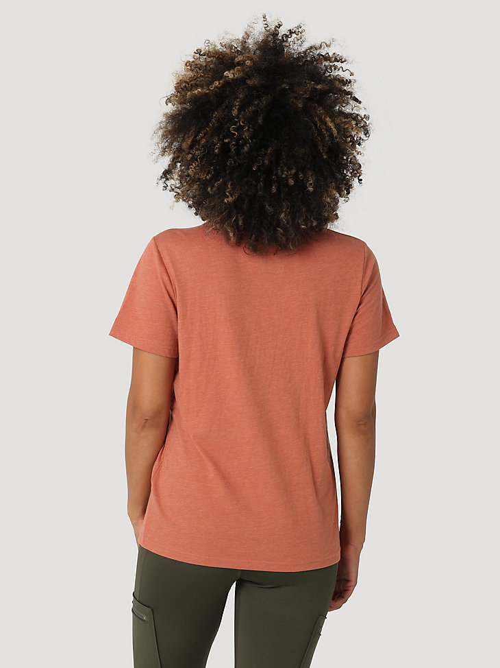 ATG By Wrangler™ Women's Graphic Tee in Redwood alternative view 2