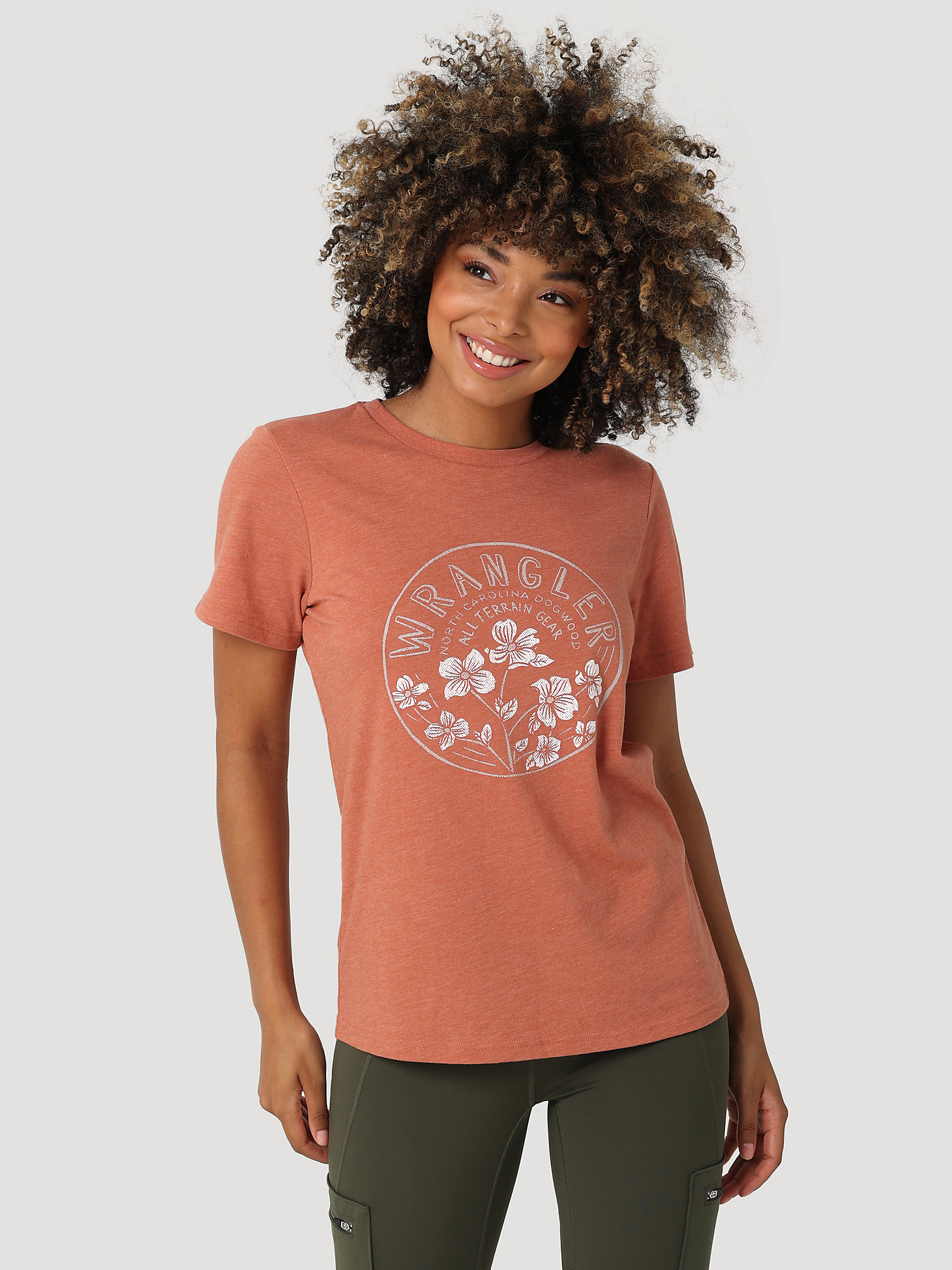 ATG By Wrangler™ Women's Graphic Tee in Redwood main view