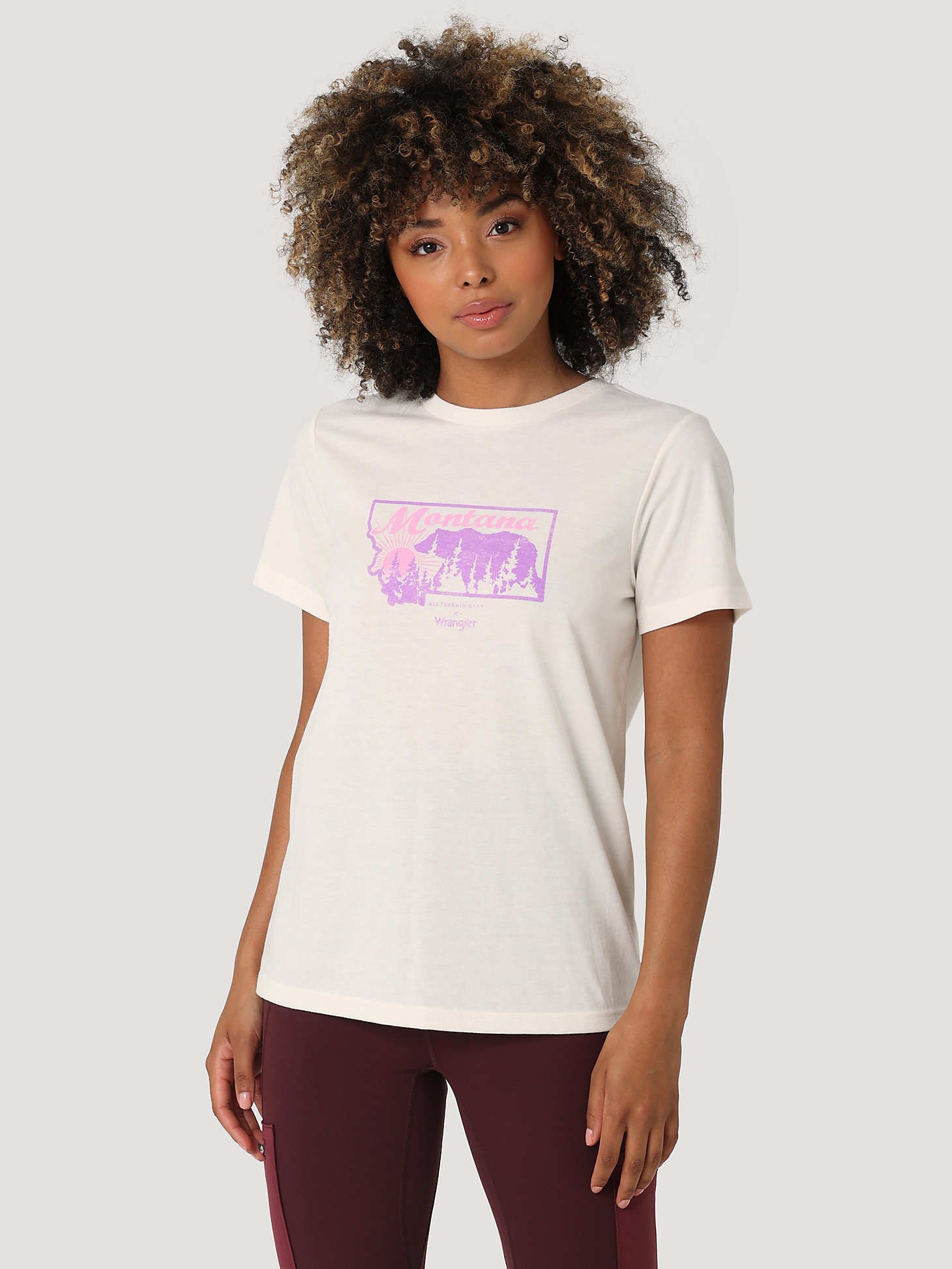 ATG By Wrangler™ Women's Graphic Tee in Marshmallow main view