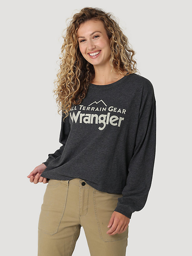 ATG By Wrangler™ Women's Relaxed Crop Logo Tee