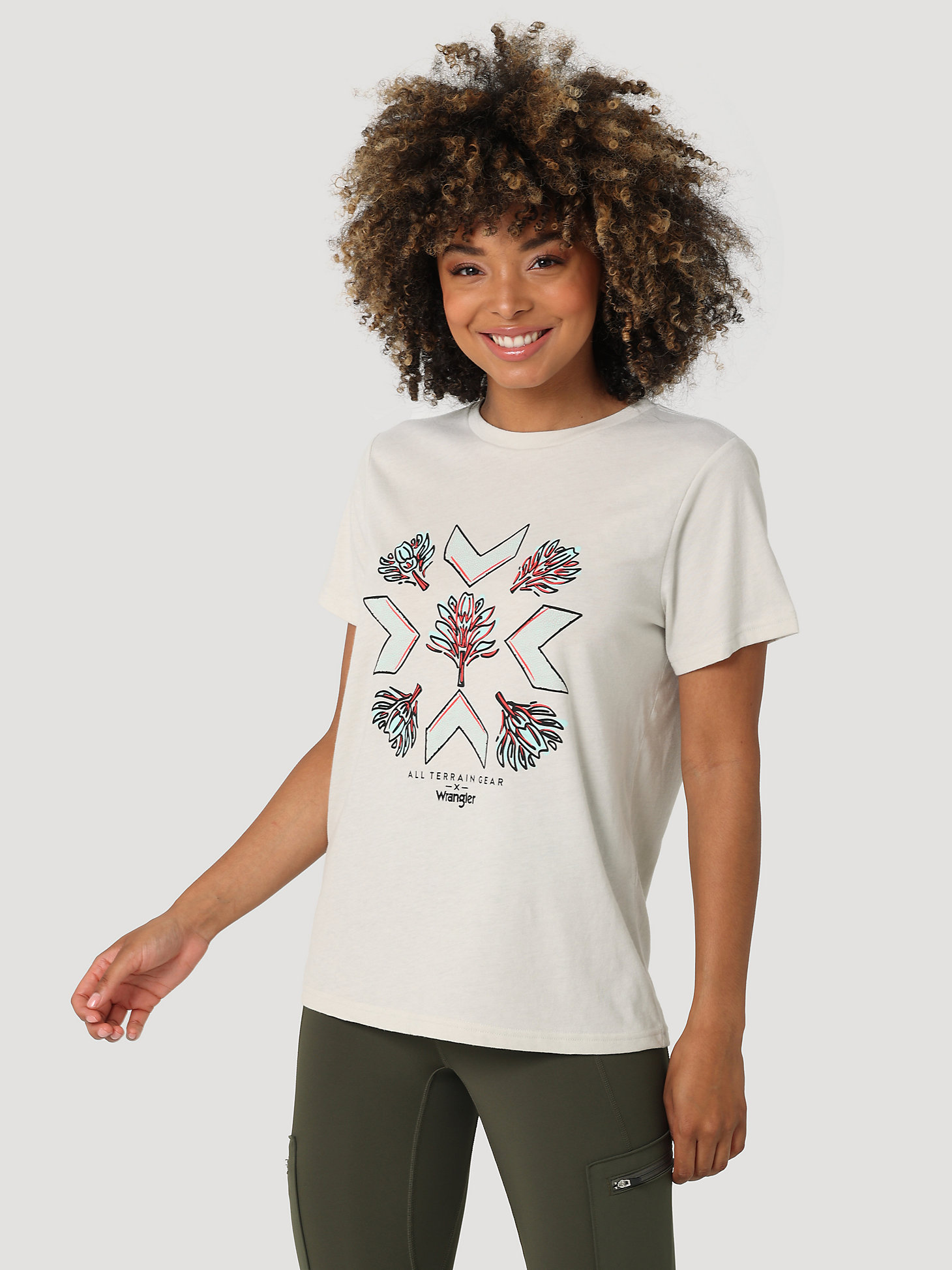 ATG By Wrangler™ Women's Graphic Tee in Lunar Rock main view