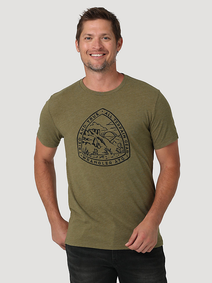 ATG By Wrangler™ Men's Graphic T-Shirt in Capulet Olive main view