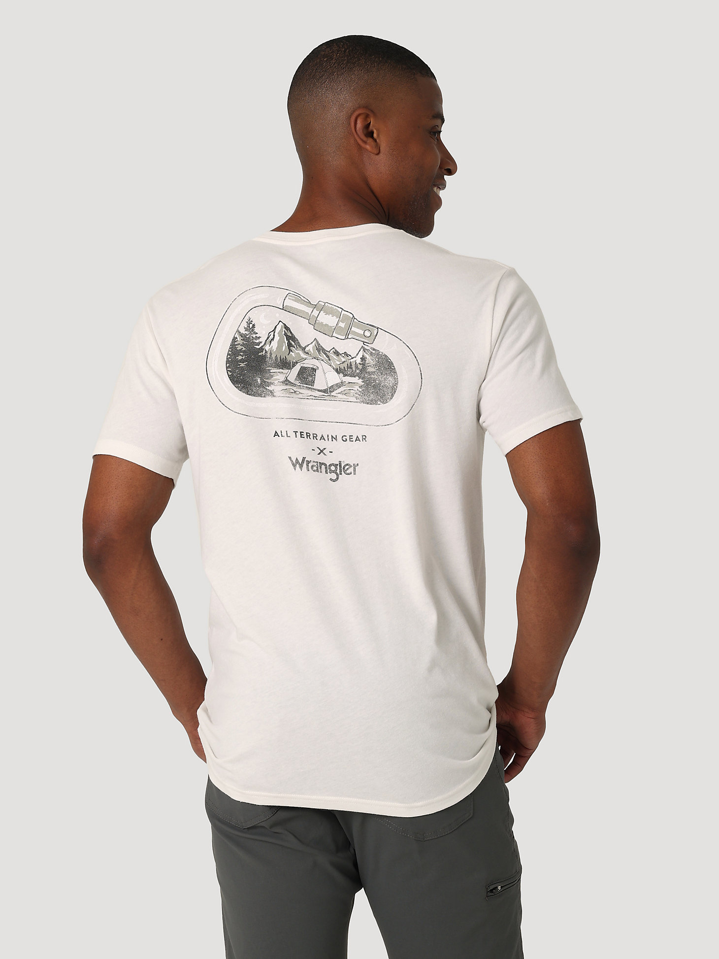 ATG By Wrangler™ Men's Back Graphic T-Shirt in Marshmallow alternative view 1