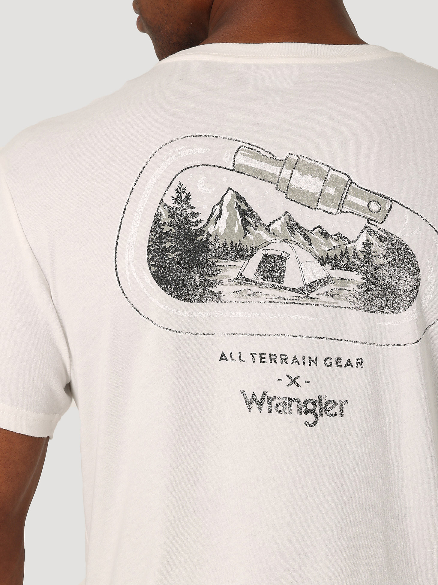 ATG By Wrangler™ Men's Back Graphic T-Shirt in Marshmallow alternative view 2