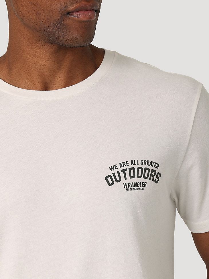 ATG By Wrangler™ Men's Back Graphic T-Shirt in Marshmallow alternative view 3