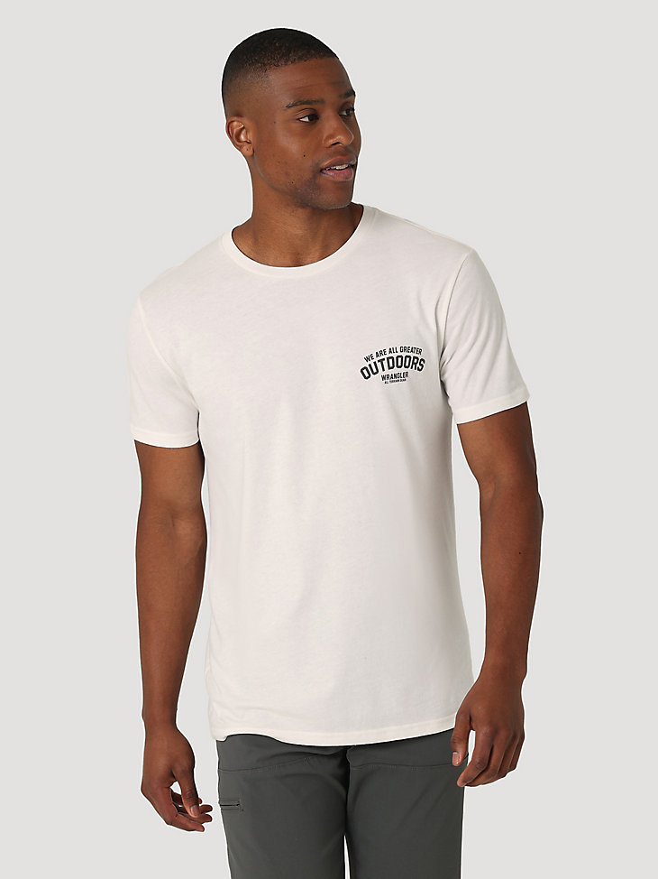ATG By Wrangler™ Men's Back Graphic T-Shirt in Marshmallow main view