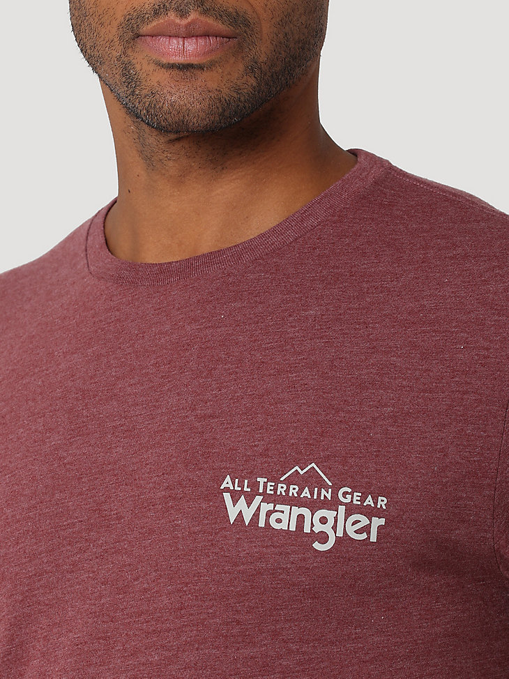 ATG By Wrangler™ Men's Long Sleeve Logo T-Shirt in Burgundy alternative view 3