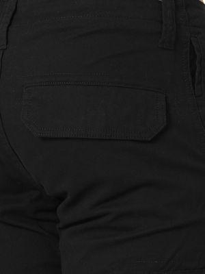 Men's Wrangler&reg; Flex Tapered Cargo Pant in Black
