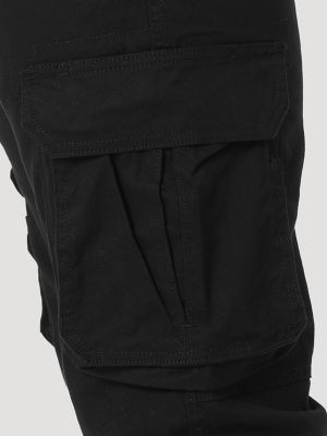 Men's Wrangler&reg; Flex Tapered Cargo Pant in Black