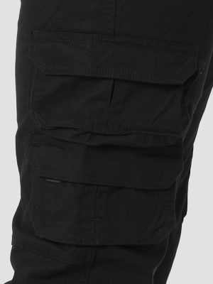Men's Wrangler&reg; Flex Tapered Cargo Pant in Black