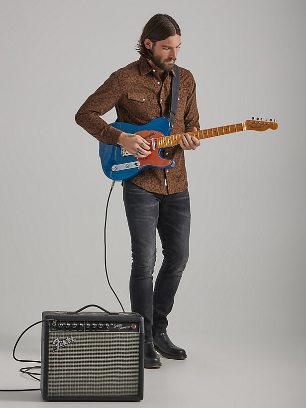 Wrangler x Fender Men's Western Corduroy Shirt