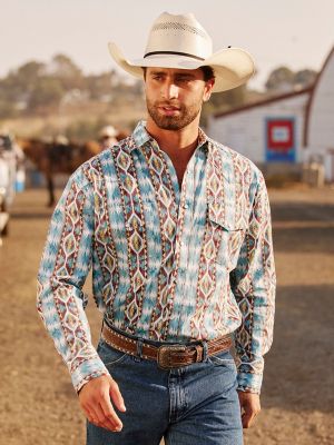 klart synder Berettigelse Men's Checotah® Long Sleeve Western Snap Printed Shirt