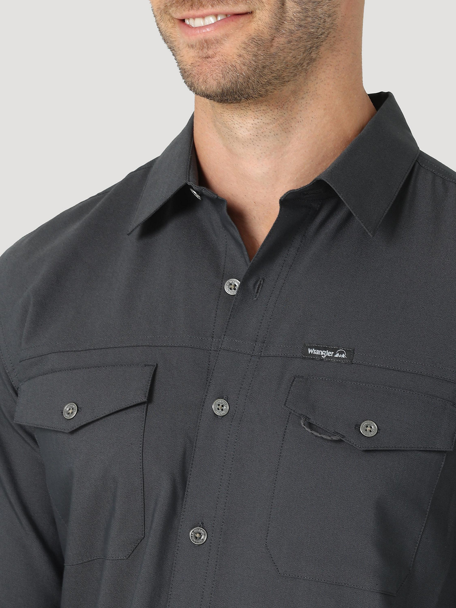 Men's Utility Outdoor Shirt in Anthracite alternative view 6