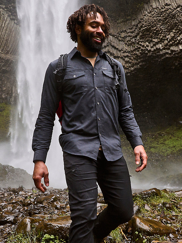 Men's Utility Outdoor Shirt in Anthracite main view
