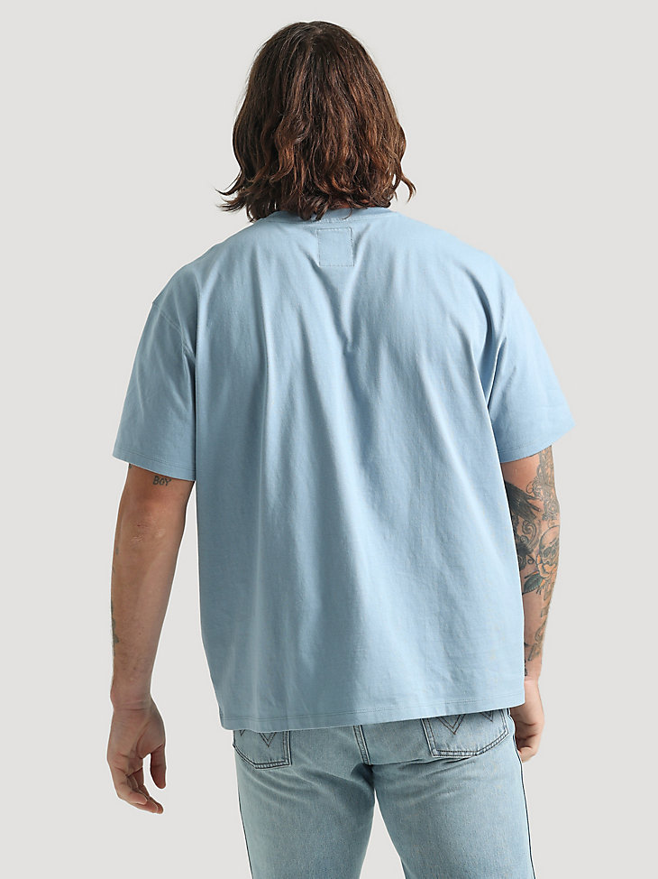 Wrangler x Pendleton Men's Pocket T-Shirt in Faded Denim alternative view