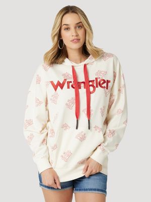 Womens Star Print Sweatshirt Long Sleeve Retro Hoodies Country