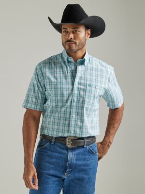 Men's George Strait Short Sleeve 2 Pocket Button Down Shirt | Men's ...