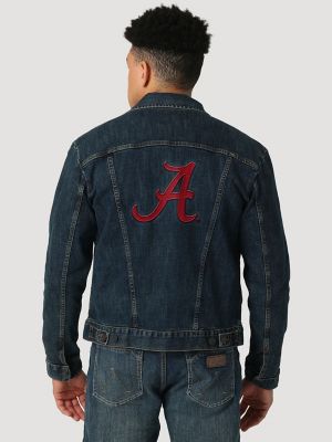 Men's Wrangler Retro Collegiate Embroidered Denim Jacket