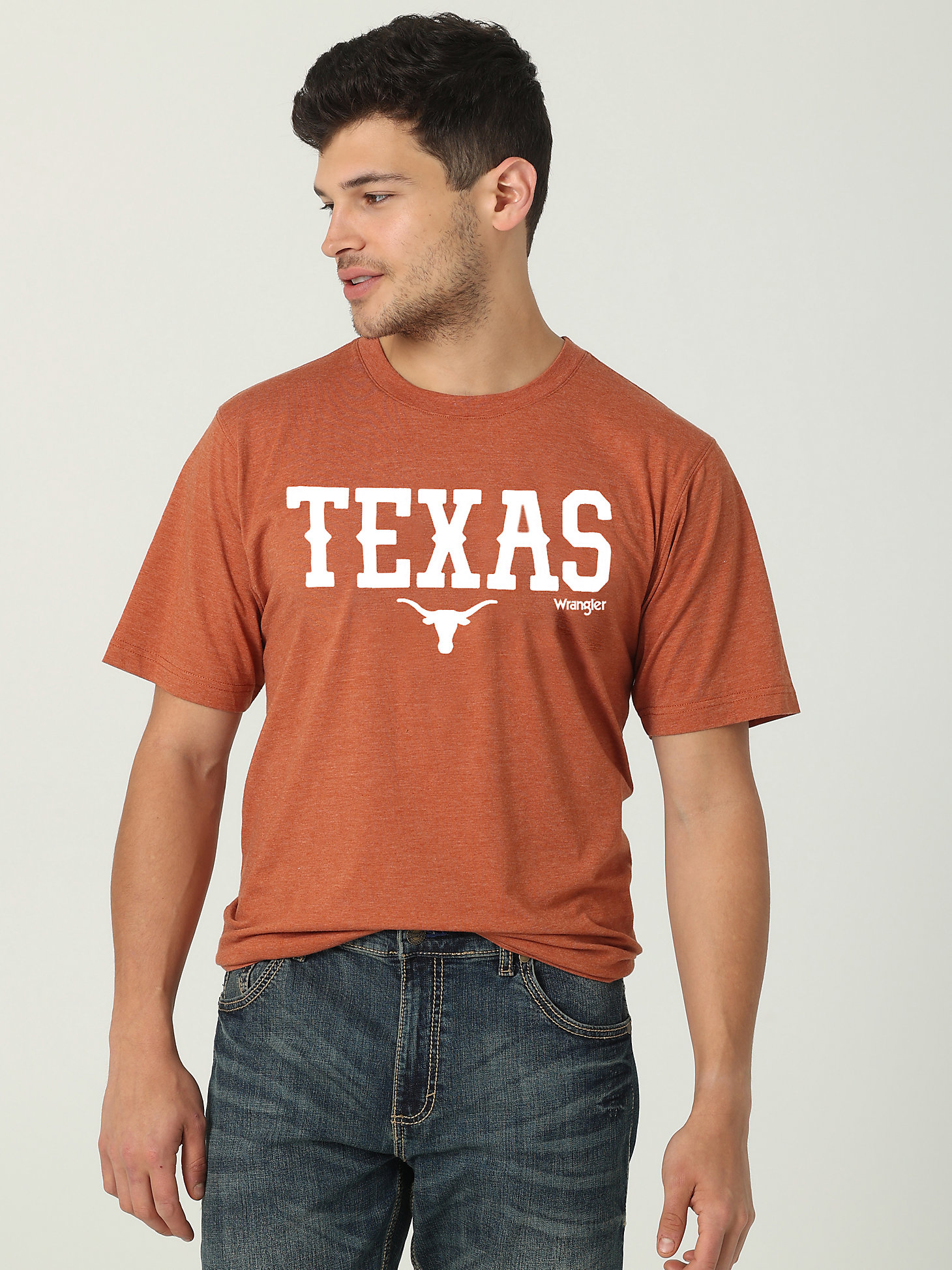 Wrangler Collegiate Western Logo T-Shirt in University of Texas main view