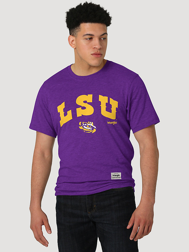 Wrangler Collegiate Western Logo T-Shirt in Louisiana State University main view