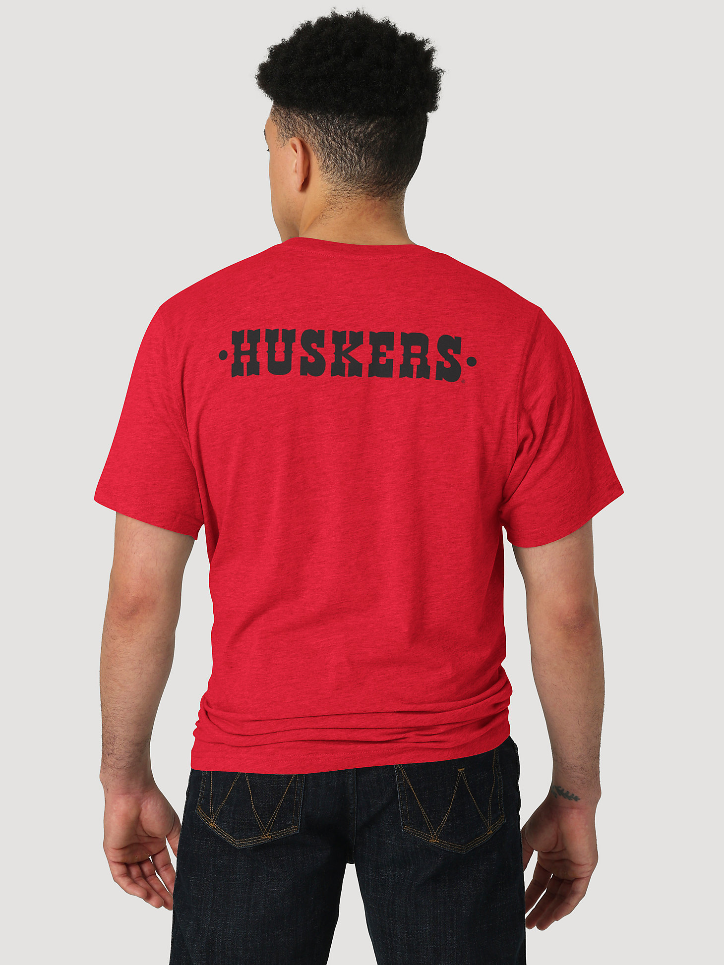 Wrangler Collegiate Western Logo T-Shirt in University of Nebraska alternative view 1