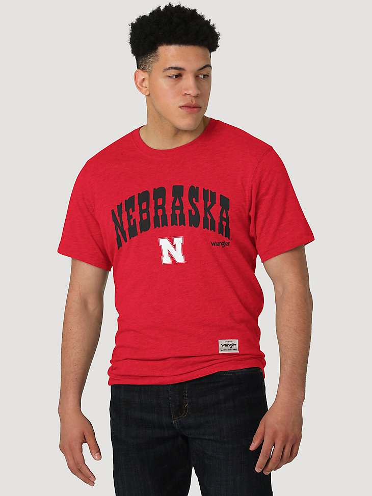 Wrangler Collegiate Western Logo T-Shirt in University of Nebraska main view