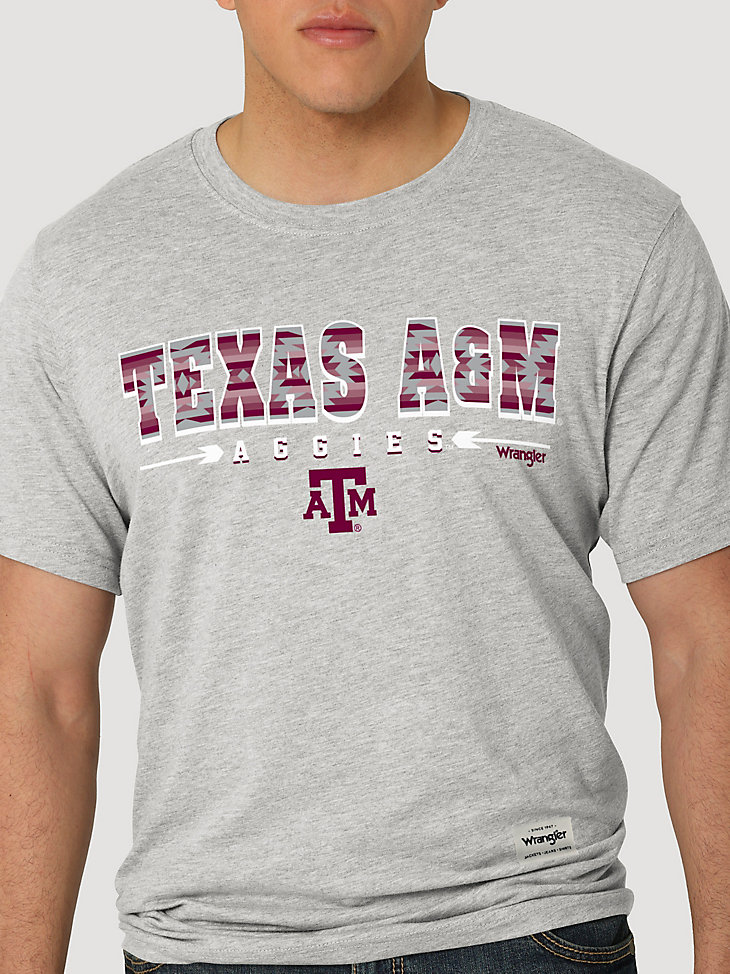 Wrangler Collegiate Sunset Printed Short Sleeve T-Shirt in Texas A&M alternative view