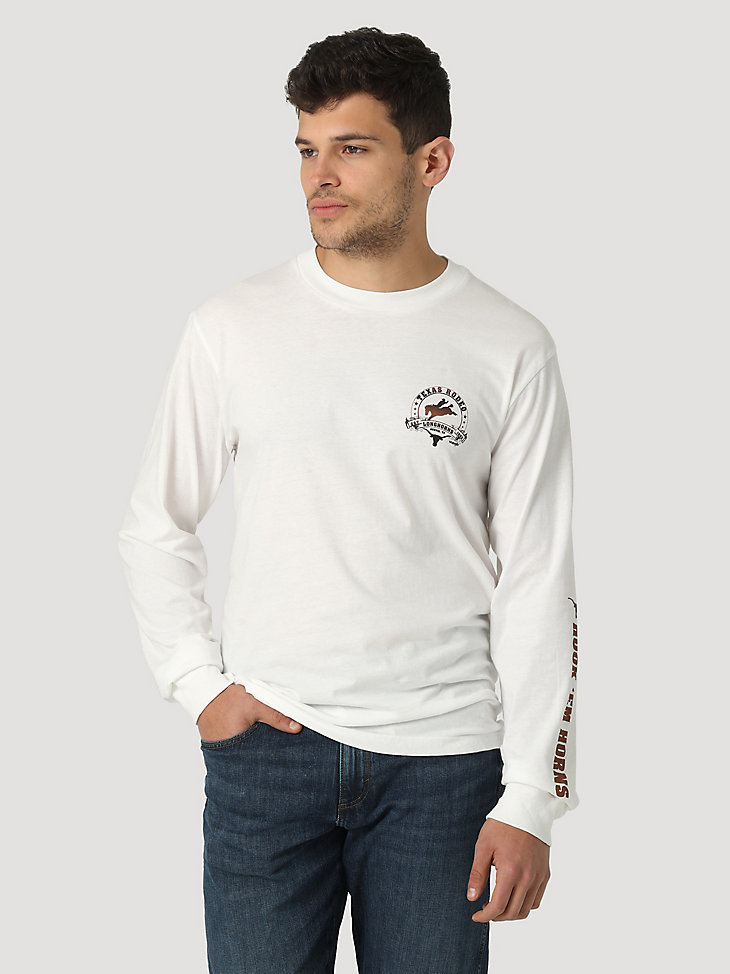 Wrangler Collegiate Rodeo Long Sleeve T-Shirt in University of Texas alternative view