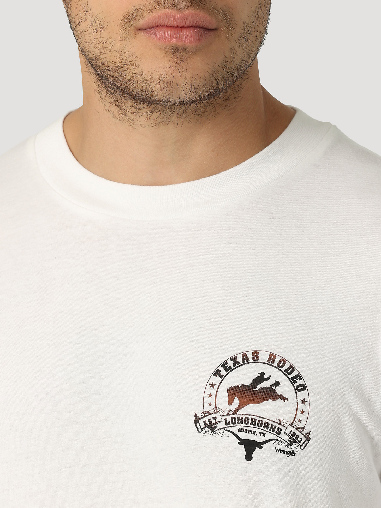 Wrangler Collegiate Rodeo Long Sleeve T-Shirt in University of Texas alternative view 3