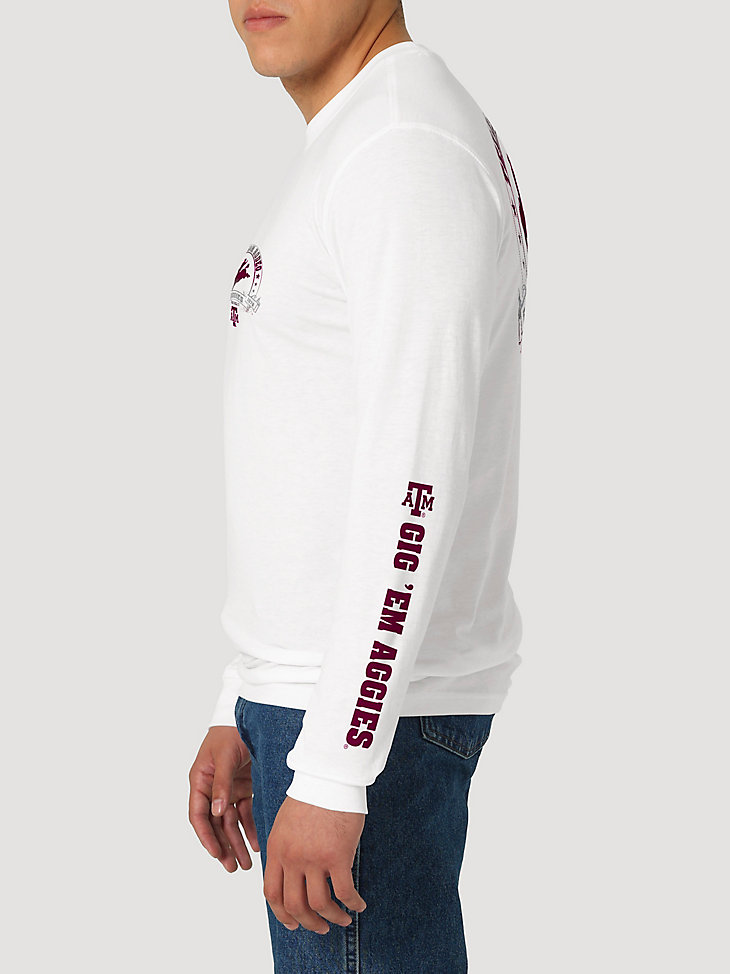 Wrangler Collegiate Rodeo Long Sleeve T-Shirt in Texas A&M alternative view 2