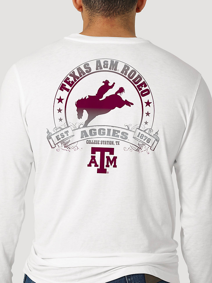 Wrangler Collegiate Rodeo Long Sleeve T-Shirt in Texas A&M alternative view 4