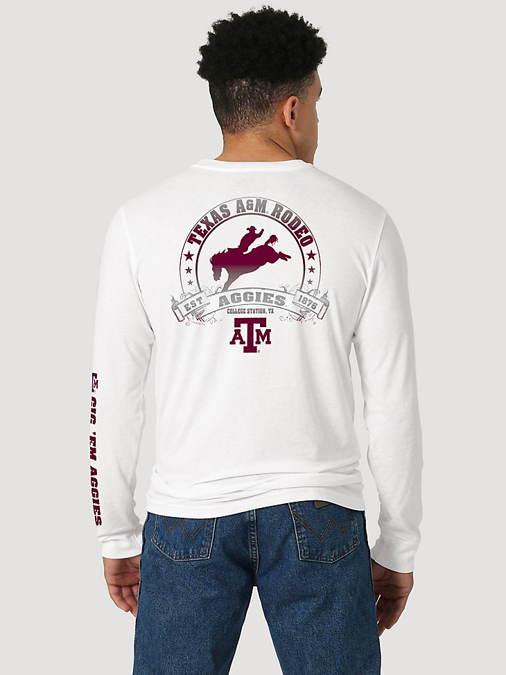 Wrangler Collegiate Rodeo Long Sleeve T-Shirt in Texas A&M main view