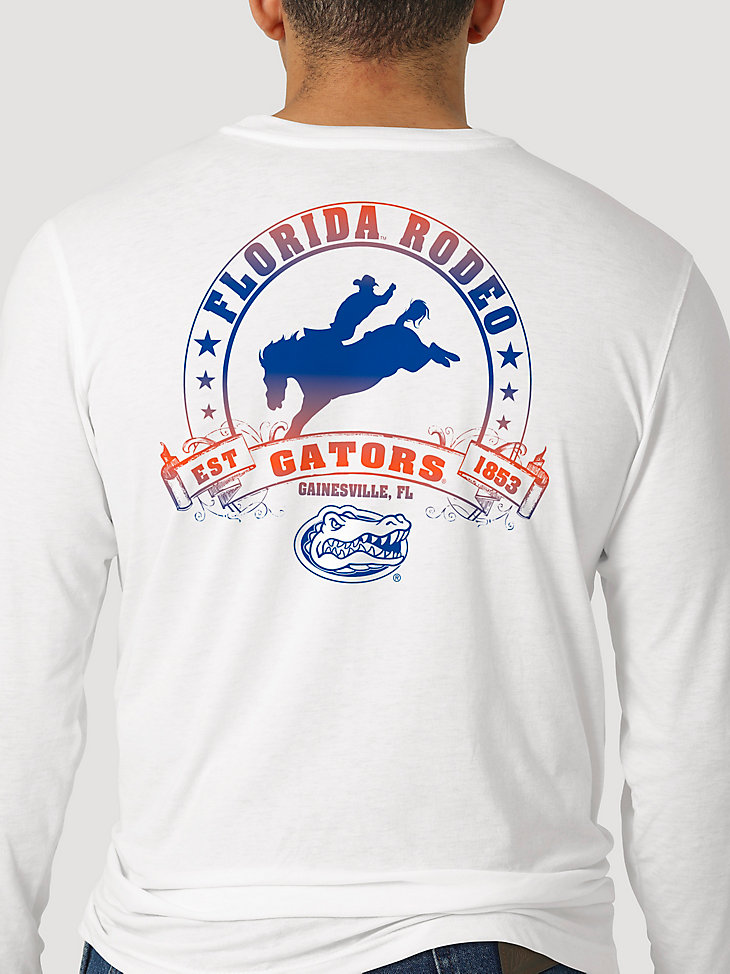Wrangler Collegiate Rodeo Long Sleeve T-Shirt in University of Florida alternative view 4