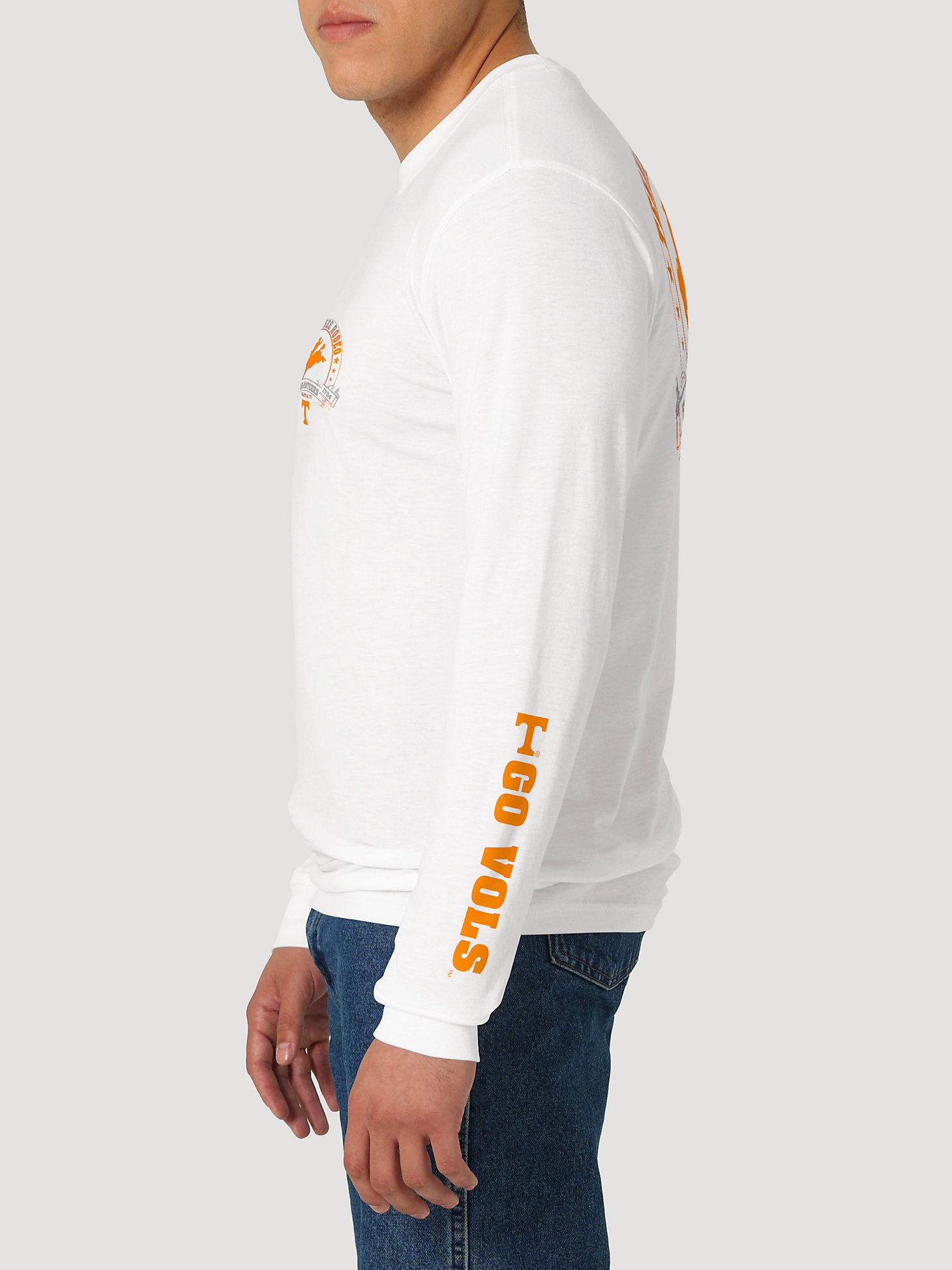 Wrangler Collegiate Rodeo Long Sleeve T-Shirt in University of Tennessee alternative view 2