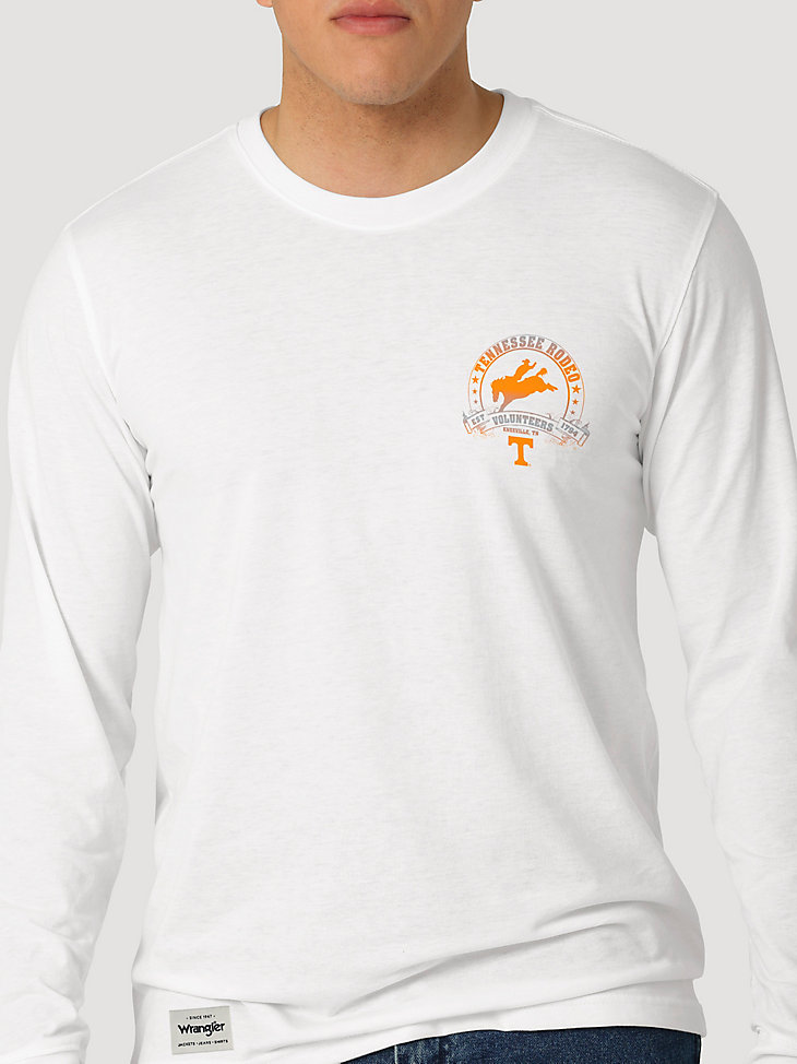 Wrangler Collegiate Rodeo Long Sleeve T-Shirt in University of Tennessee alternative view 3