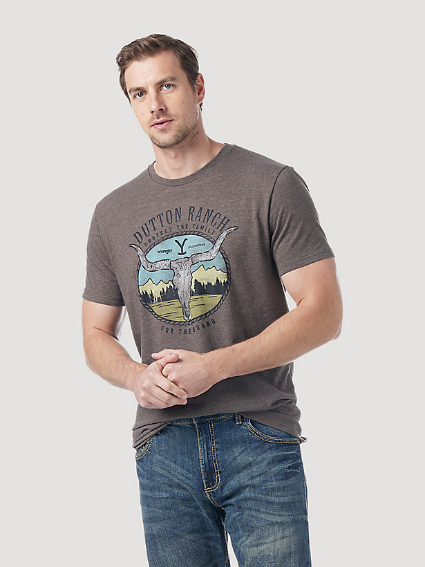 Wrangler x Yellowstone Steer Head Brand Short Sleeve T-Shirt