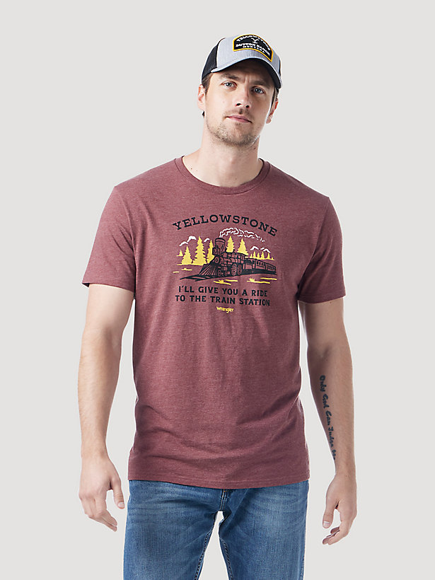 Wrangler x Yellowstone A Ride to the Train Station Short Sleeve T-Shirt