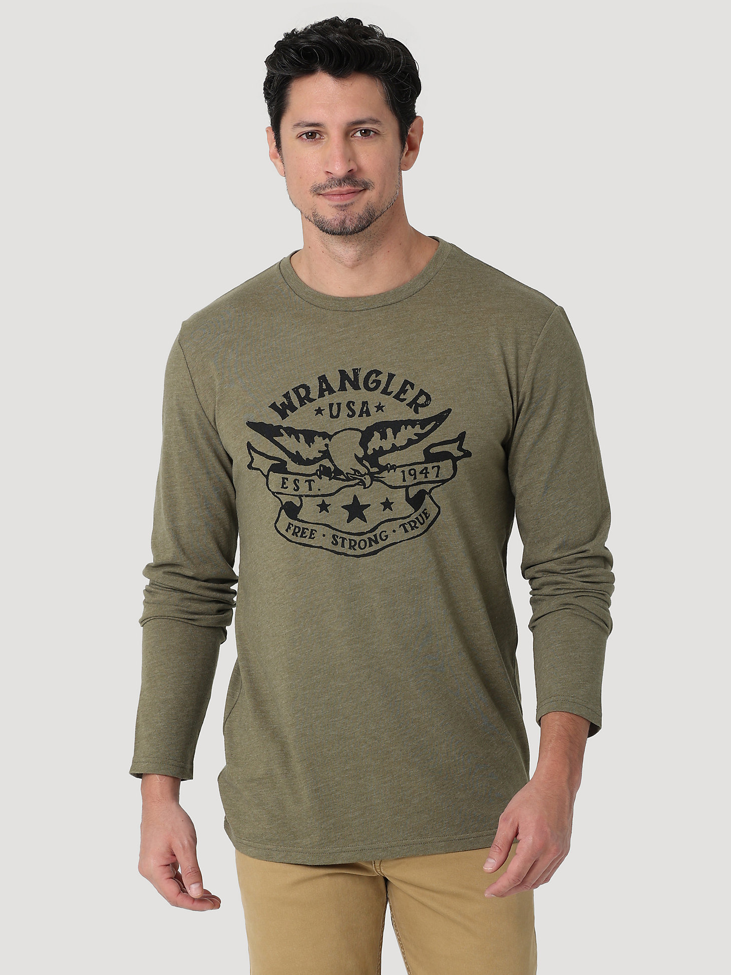 Men's Eagle Graphic T-Shirt in Burnt Olive main view