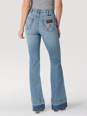 Women's Wrangler Retro Premium High Rise Released Hem Trouser Jean