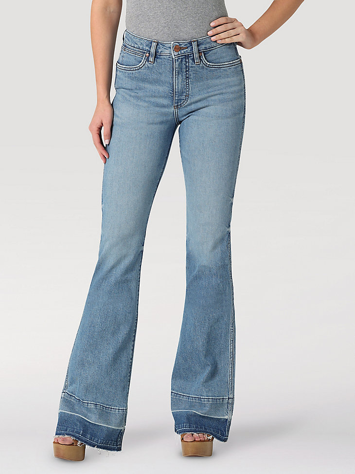 Women's Wrangler Retro Premium High Rise Released Hem Trouser Jean in Wilma alternative view 5