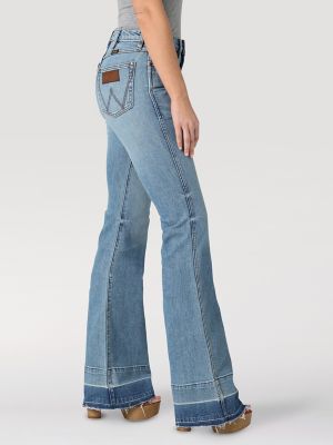 Women's Wrangler Retro Premium High Rise Released Hem Trouser Jean