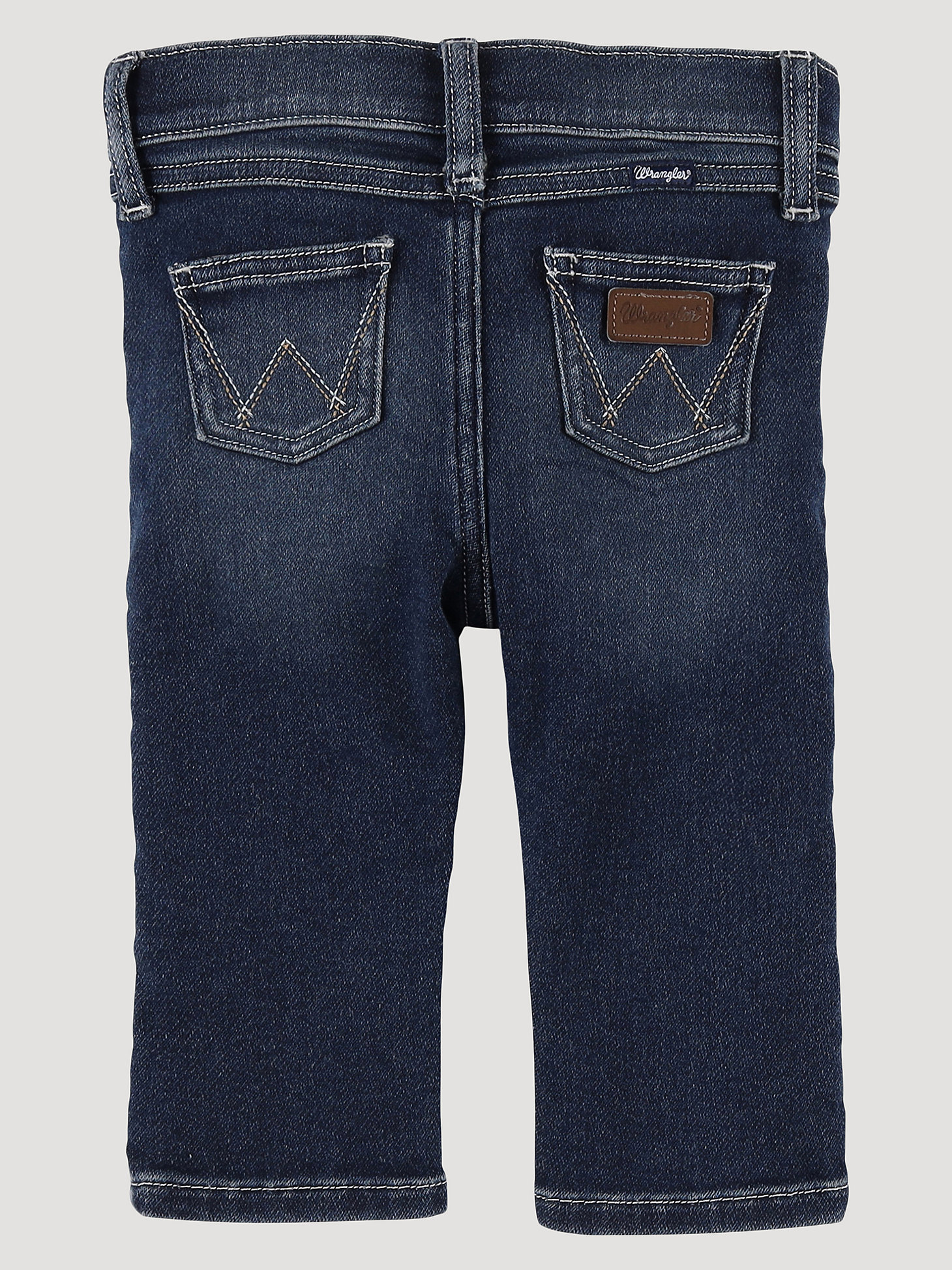 Little Boy's Stitched Pocket Bootcut Jean in Denim alternative view 1