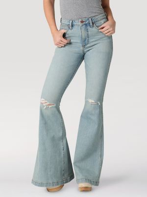 Wrangler Retro Women's Medium Wash High Rise Helen Flare Jeans